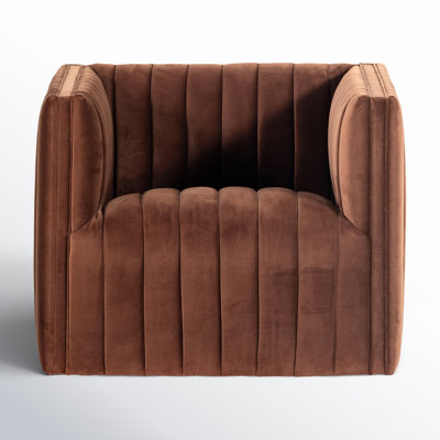 Brandt Genuine Leather Swivel Armchair