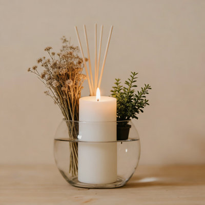 Handmade Clear Glass Bubble Vase And Terrarium Bowl For Centerpieces, Home Decor, And Floral Arrangements - Multiple Sizes Available