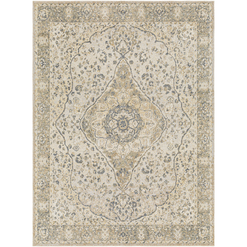 Machine Washable Traditional Boho Camel Area Rug, Rectangle 160 x 213cm