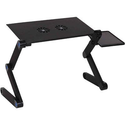 Foldable Aluminum Laptop Desk Adjustable Portable Table Stand