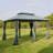 Patio Gazebo, Outdoor Gazebo Canopy Shelter With Curtains, Vented Roof, Steel Frame For Garden, Lawn, Backyard And Deck