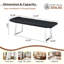 Banc de salle à manger pour 2 ou 3 personnes, revêtu de cuir de qualité supérieure, coussin en éponge à haute résilience, pieds renforcés par poutre en métal et arqué (seulement chaise)