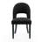 Cindina Linen Upholstered Dining Chairs with Curved High Back and Solid Wood Legs-132144376