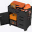 Armoire de rangement mobile pour outils - Organisateur de garage avec compartiment verrouillable et 4 tiroirs