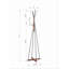 Biddeford 12 - Hook Freestanding Coat Rack in Natural Brown/Black