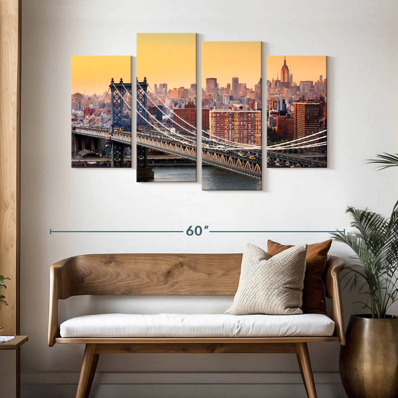Lilie Marvelous Manhattan Bridge, H 32 po x l 52 po