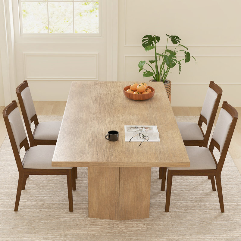  Chaise de salle à manger rembourrée avec dossier et siège rembourrés Modern, 4