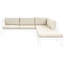 Nadeline Indoor / Outdoor Geometric Beige Square Cushion Cover