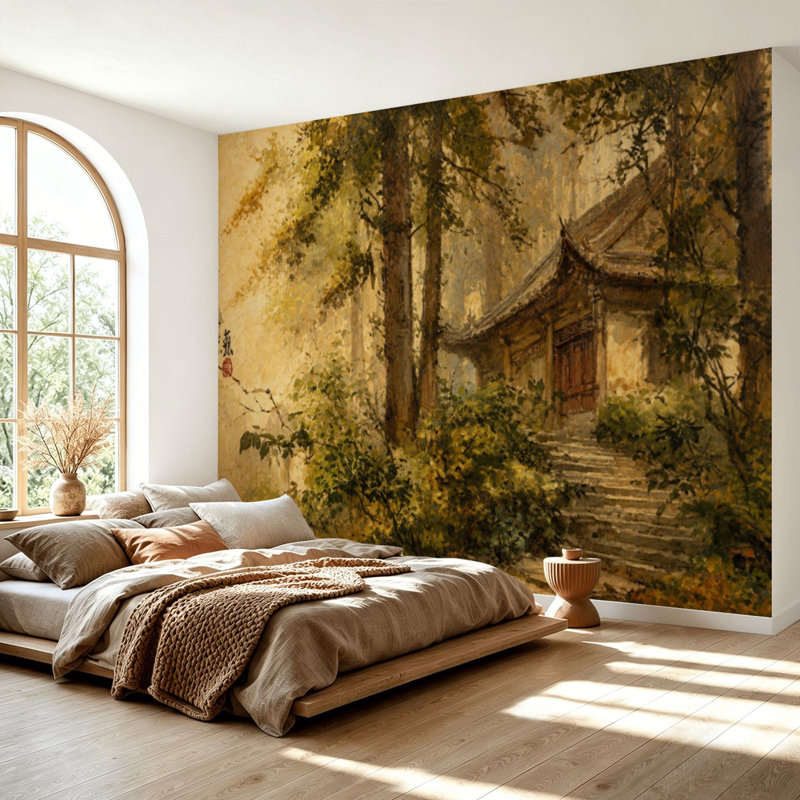 Papier peint adhésif auto-adhésif moderne pour la chambre à coucher L 69 po x l 96 po Peel and Stick