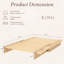 Lit plateforme Minimalist Mortise-and-Tenon-512233189