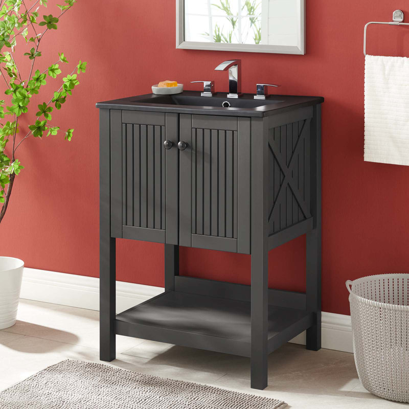 Modway Steam 24" Bathroom Vanity, Gray