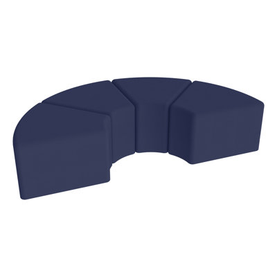 Pro Series Upholstered Wedge Ottoman, 4-Pack