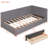 Upholstered Daybed With 2 Storage Drawers, Linen Fabric, Twin Size, No Box Spring, Gray Drawers Daybed, Bed-1349693203