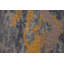 Tapis en laine / soie à motif abstrait végétal 9x12