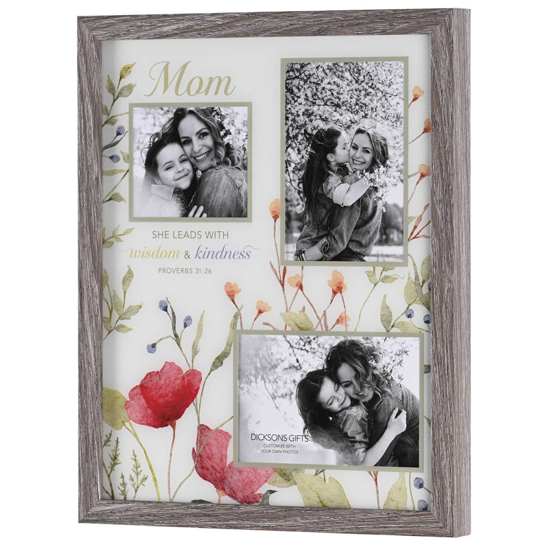 Cadre photo mural floral