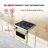 Akicon Freestanding Gas Cooktop Oven Combo, Features Sealed Burners, Rapid Convection Oven, Convertible Fuel (NG/LP), Durable Cast Iron Grating (CYSCYSA1)-113304208-113304206