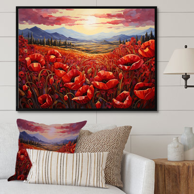 " Red Crimson Floweret Garden Serenade "
