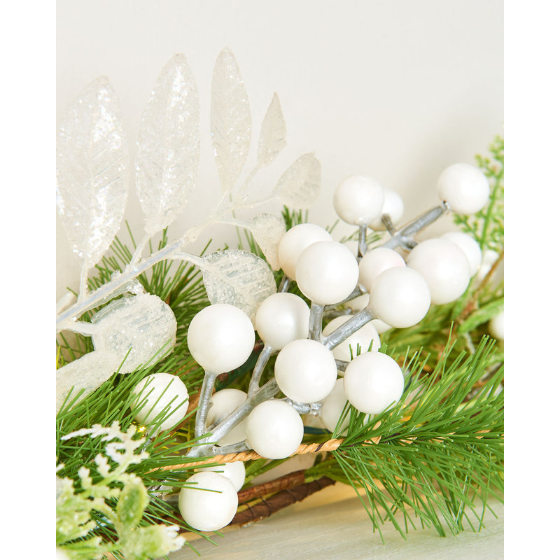 Pre-Lit Berry Mixed Tip Garland