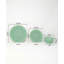 Ensemble 12 pièces de vaisselle Scallop Petal PP - Vert-2060712298