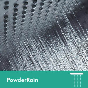 Hansgrohe Rainfinity Shower Head 250 with Wall Connector Trim, Brushed Nickel, 1.75 GPM