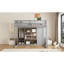 Lit mezzanine en bois pleine grandeur avec garde-robe, tablettes et armoire-873045248-873045307
