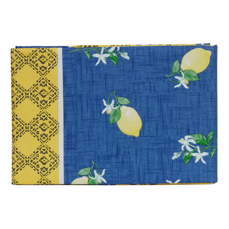 Lemon Bliss 100% Vinyl Tablecloth 52"x52"
