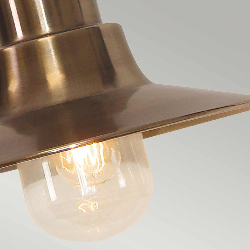 Batts Outdoor Pendant, Brass