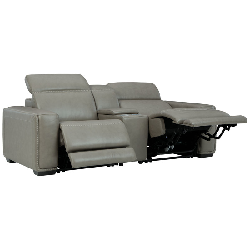 Adaam 85.5'' Leather Power Reclining Corner Sectional