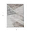 Tapis intérieur lavable abstrait 8 pi x 10 pi beige