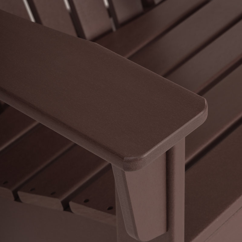 Altura Foldable Outdoor Adirondack Set, Dark Brown
