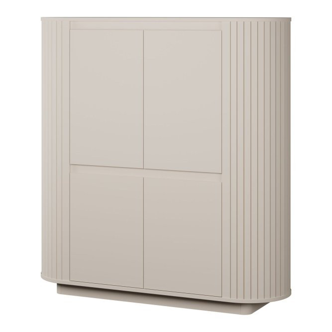 Chanceton 162cm Four-Door Highboard with Shelving