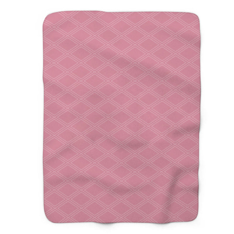 Chiffres mauves - couverture Sherpa de qualité supérieure 1 pièce, Grand lit
