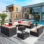 Canapé modulaire d'extérieur 12 pièces 12 pièces-1187210886