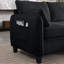 Canapé modulaire de 109 po en chenille modulaire en L avec repose-pieds avec rangement-900335013
