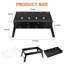 WICKEROAS 17.7'' W Disc Plate Charcoal Grill