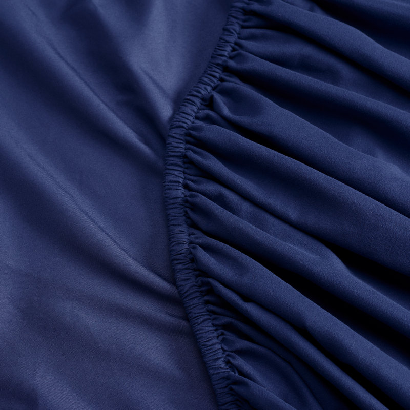 Simply Clean Antimicrobial Microfiber Sheet Set, King, Navy