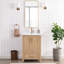 Meuble-lavabo simple autoportant de 23,6 po avec dessus en céramique Gela-88622993