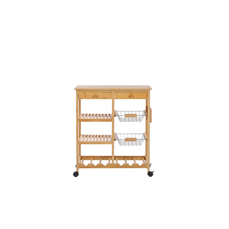 Scottie Solid Wood Bar Cart