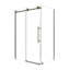 Cabine de douche de coin simple coulissante avec verre trempé l 48 po x P 31,6 po x H 72 po-115236389