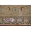 Tapis beige en laine noué à la main de conception unique 6 pi 2 po x 9 pi 6 po années 1960 Caelan