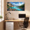 «Moraine Lake Mountain Landscape», ensemble de 1 reproduction d'art sur toile tendue sur toile
