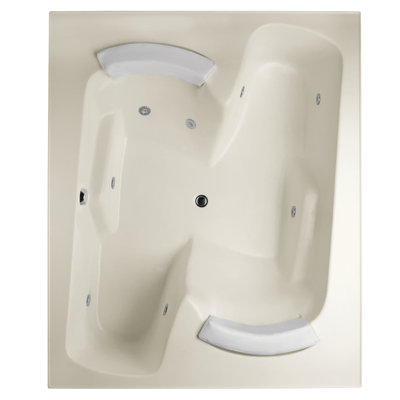 Penthouse 72'' x 59.75'' Gel Coat Bathtub