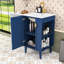 Meuble-lavabo élégant de style français avec lavabo intégré et conception compacte-536370301