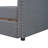 Versatile Storage Twin Daybed Upholstered In Grey Linen For Elegant Bedroom Setup
