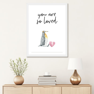 «You Are So Loved Penguin», reproduction d'art graphique