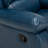 Navy Blue Leather Gel Recliner