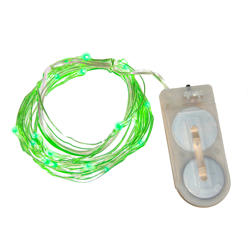 Guirlande de fées à DEL 3 piles Lapidus, Vert