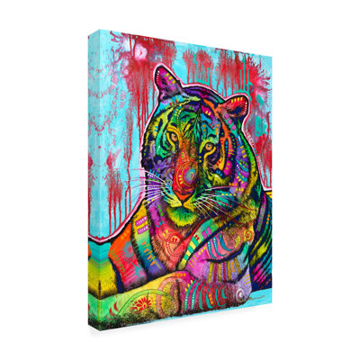 Gislaine l'année du tigre sur toile