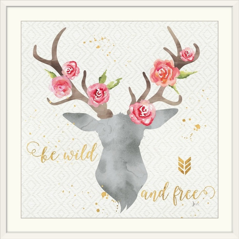 Asberry «Wild Bohemian I» par Jess Aiken, impression, H 35 po x l 35 po x P 1,5 po, Toile
