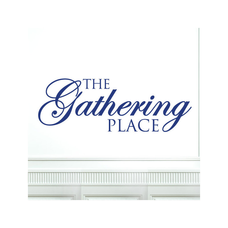 Non-Wall Damaging Wall Decal, Dark Blue, Large